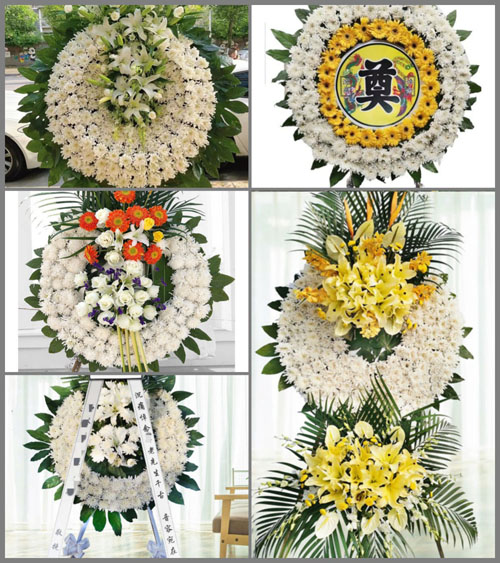 湖南永州祁阳县观音滩镇师公井村花圈速递